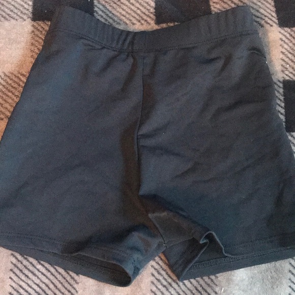 PURPLE PIXIES GOLD DANCE WEAR SPANDEX SHORTS KIDS - Picture 4 of 4